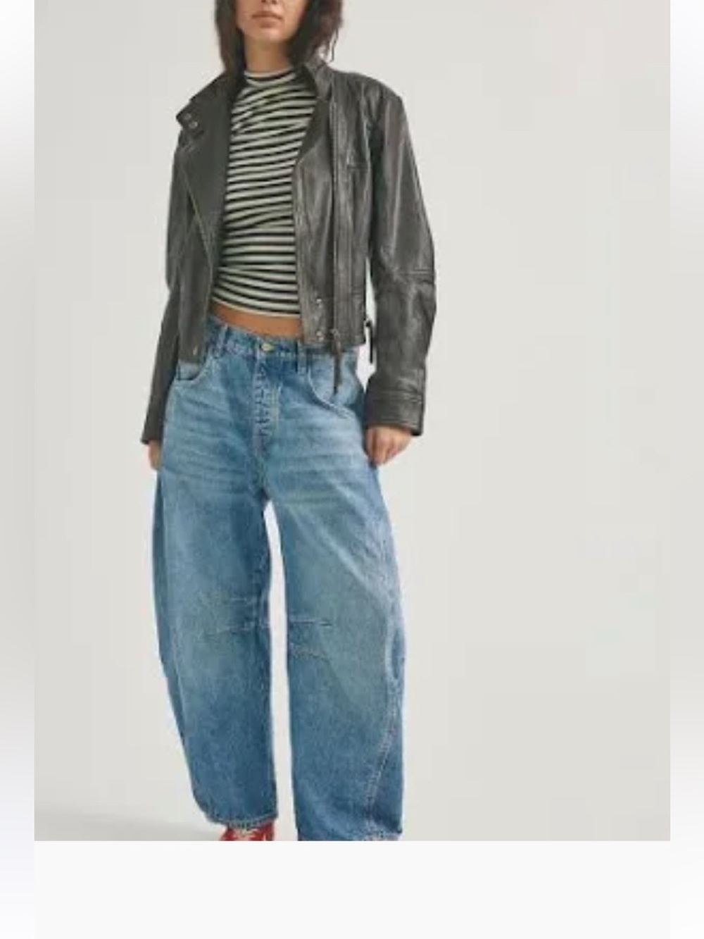 We The Free High-Rise Baggy Jeans in Light Blue